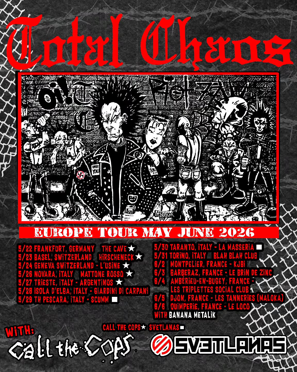 Total Chaos Tour Poster 2026